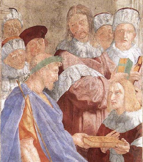 RAFFAELLO Sanzio Justinian Presenting the Pandects to Trebonianus